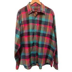 Vintage 90's High Sierra Mervyns Flannel Button Down Long Sleeve Shirt Men's XL